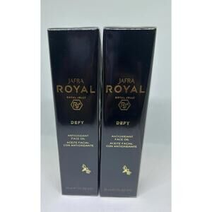 NEW Set Of 2 Jafra Royal Jelly Defy Antioxidant Face Oil 1.0oz/30ml~New in Box.